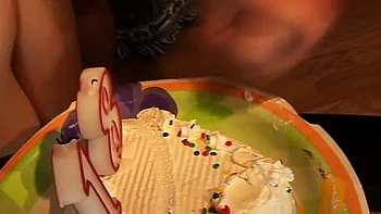 18 Year Old Teen Brunette First Time Anal Rough Sex & Deep Throat on Her Birthday