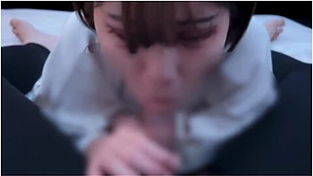 立ちフェラてキンキンにさせて最後は精子をこっくん Cum In Mouth Gokkun