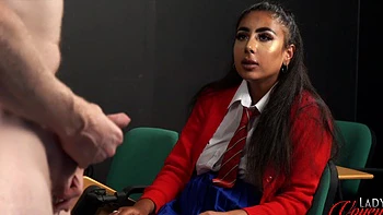 College girl Kandi Baby gets punished by her strict teacher