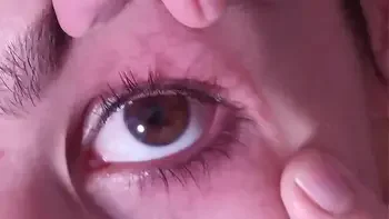 Cum dumpster gets a full cumshot into her open eye | talking