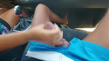 Traffic jams on the highway, my step mother-in-law takes care as best she can for the greatest pleasure of her beautiful virgin step son in an incredible situation ...