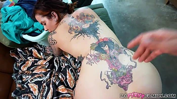 Teasing Her Stepbro By Touching Herself In Front Of Him With Keisha Grey