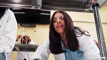 Sucks The Professors Cock And Joins Them With Selina Bentz And Brenna Mckenna