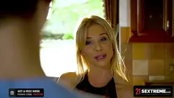 21Sextreme Horny Hunk Blows His Load All Over Naughty Blonde Nanny's Tits