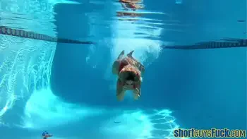 Babes fuck short guy in trio after saving him