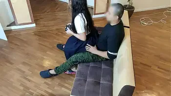 in law sat on my legs and I took off the control to play I could not the movement of her ass on my cock