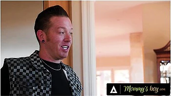 Stepmommys Boy - Rebellious Tattooed Stud Openly Flirts With Stacked Hot Stepmom-in-law Katie Morgan
