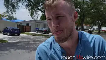 Hotwife Bribes Pissed Off Stud While Husband Watches - Cecelia Lion -