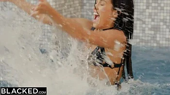 BLACKED Megan Rain's surprise interracial threesome