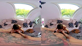 Catwalk Model Gets an Anal Creampie - Hot Teen Amateur Bent Over the Couch Doggystyle and Missionary: VR Porn