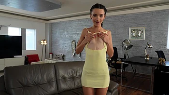 Petite spanish teen ohana fingers her pussy in thong