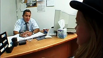 Coed blows college counselor in the office