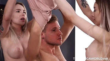 Bella Mur And Karolina Geiman s Panty Shopping Turns Steamy - TeenMegaWorld: Porn