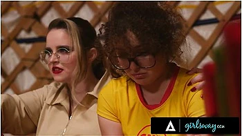 Alex Coal Has Massive Squirting Orgasms From Femdom Camp Counselor In Front Of Everyone!