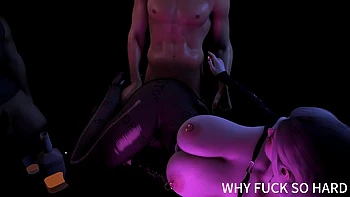 3D BBW Hot Asian MILF Have First Time Threesome Sex