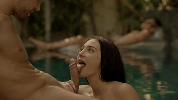 Cyrstal Rae moaning with Jean Val Jean’s long cock in her pussy