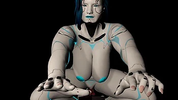 Thick Sex Doll Rides Dildo Anal