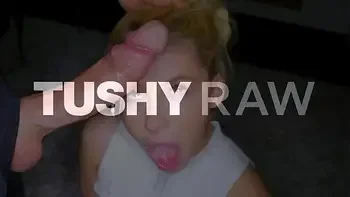 TUSHYRAW Her tight asshole's first anal
