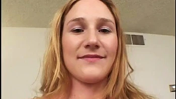 Hot blonde whore opens mouth for a thick black cock