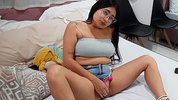 Petite masturbates with her dildo. by Niky star: Amateur, Brunette  Masturbation Porn