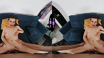 Arina Shy rides a big cock in stunning vr quality