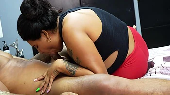 Hot Latinas Sucking A Delicious Cock