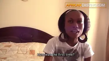 Skinny African ass fucked by monster cock POV