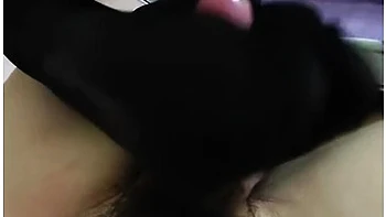 Black Pantyhose Femdom Footjob And Handjob Tease