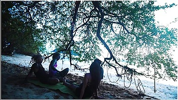 Alternative Girls Shibari - Outdoor Public Kinbaku Rope Play Action With Tattooed Teens 18+ - Bondage