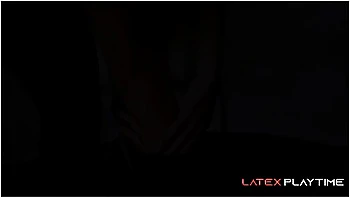 Cuffed Latex Slave Scarlet Chase Gives Her Mouth And Ass To Master