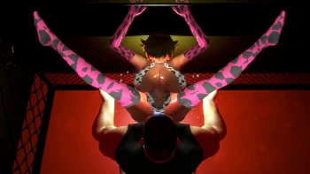 Anime Cow Milk Girl Gets Fucked Standing up in a Sex Cage Show