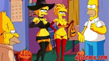Halloween night with sex - The Simptoons