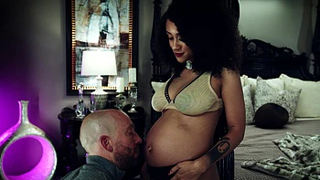 Ariana Aimes, pregnant, gets banged by Madison in a steamy scene.