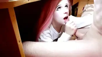 I pleased my geek with a blowjob