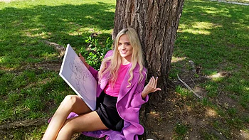 Pretty Painter Novella Night Squirting In Anal Threesome - Part