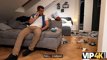 VIP4K. She Had to Clean up, but the Owner Has Other Plans... ft. Carlo Duro  Miss Sally: Porn