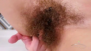 Lillian Stroking Her Wet Hairy Pussy