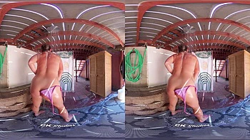 Outdoor Shower Tease