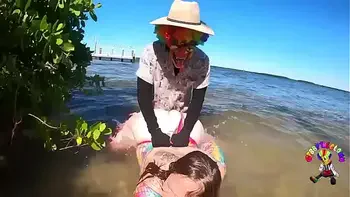 She got baptized by dick