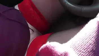 Frina car has broken auto navigator. Sexy blonde MILF driving in stockings without skirt or panties and asks for directions from random passerby. Public nudity. In public. Outdoor. Outside