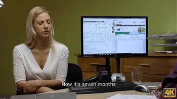LOAN4K. Dude helps a blonde chick when she needs extra money for a car