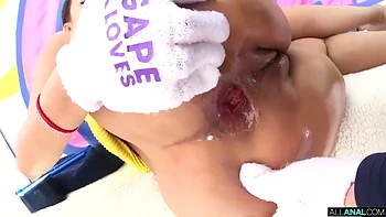 Two Busty Exotic Brunettes In Outdoor Anal Threesome With Anal Creampie Cumshot