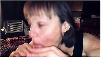 Mature Cougar Loves Sucking Off Her Young Man Pov Bj