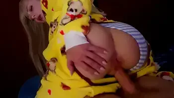 STEPDAUGHTER GOT SCARED OF A THUNDERSTORM AND CAME TO MY BED.