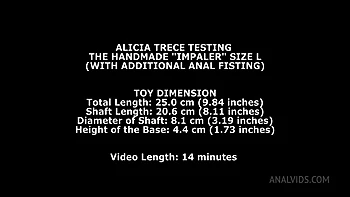Alicia Trece Testing The Handmade Impaler Size L (With Additional