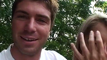 Couple erotic sex on a busy day