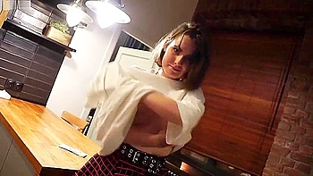 Russian Cleaner Girl Seduced To Clean Naked And Give Bj For Money