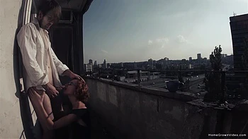 Eva Fucked Out On The Balcony - Eva Fucked Out On The Balcony