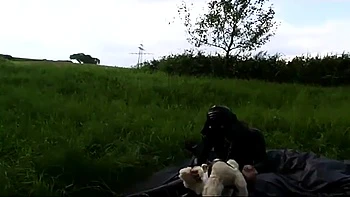 Sexy body in latex dress