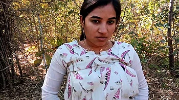 Beautiful Indian Wife Kamini Outdoor Striptease Solo Sex